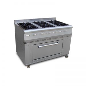 6 Burners Gas Range with Stove